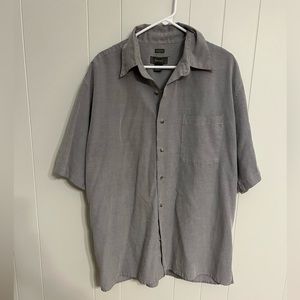 Bruno sueded‎ short sleeve, button-down size XL